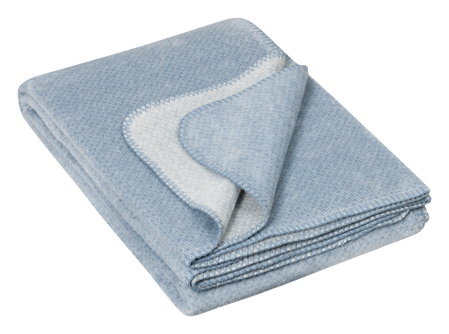 Kuscheldecke „Melange“ - stahblau