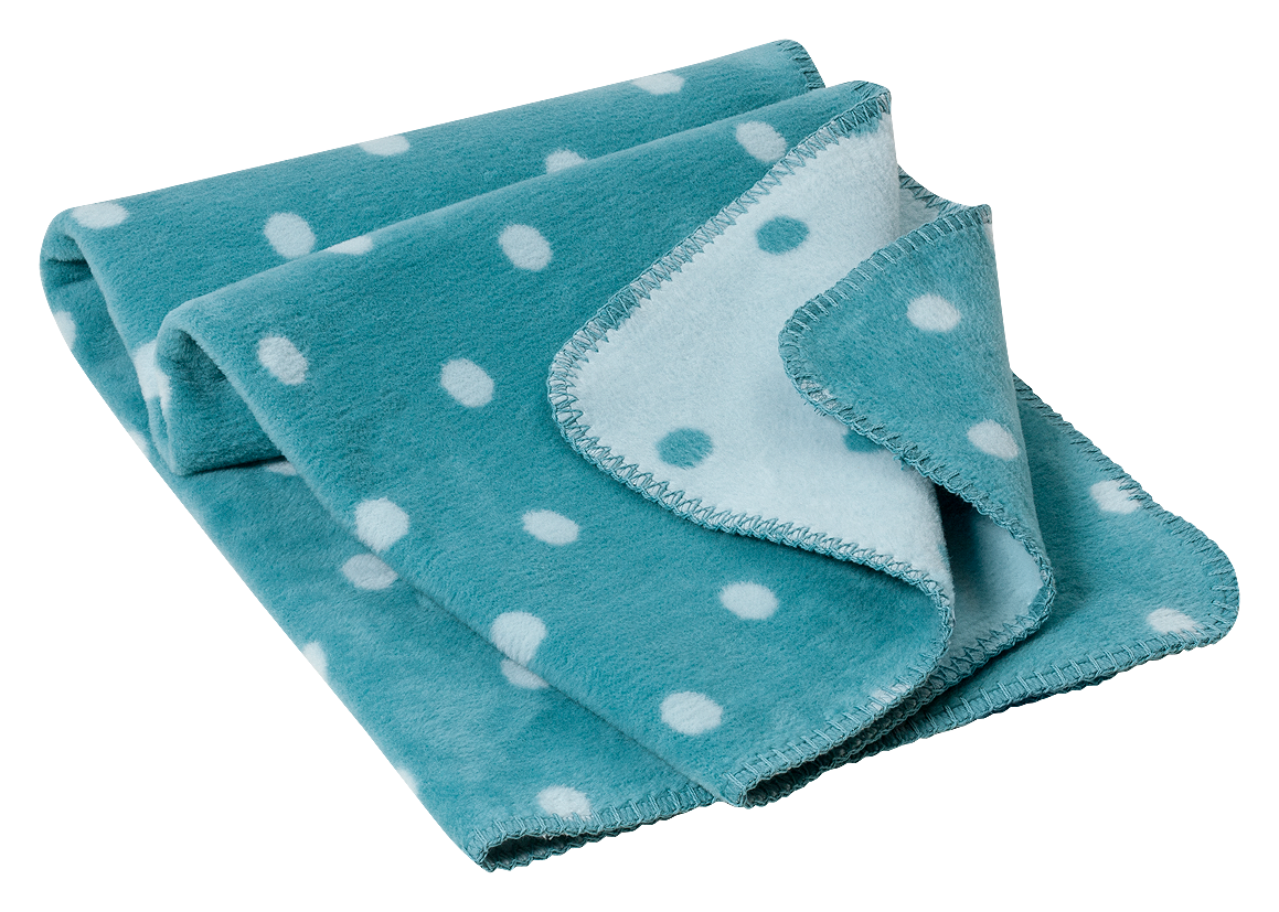 Babydecke „Punkte“ für´s Baby 100% Baumwolle aus kontrolliert biologischem Anbau ca.(75x100 cm, 5 Farben) / ca.450g/m²