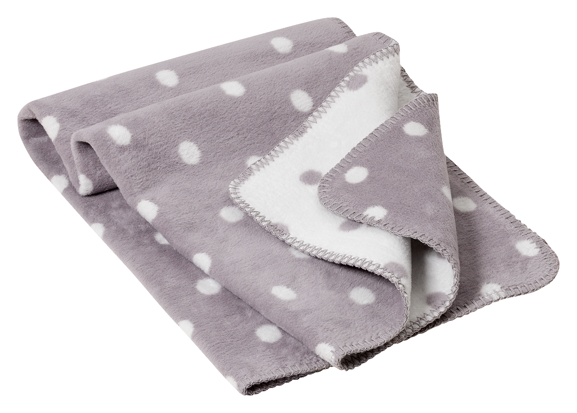 Babydecke „Punkte“ für´s Baby 100% Baumwolle aus kontrolliert biologischem Anbau ca.(75x100 cm, 5 Farben) / ca.450g/m²