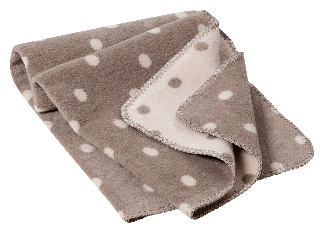 Babydecke „Punkte“ für´s Baby 100% Baumwolle aus kontrolliert biologischem Anbau ca.(75x100 cm, 5 Farben) / ca.450g/m²