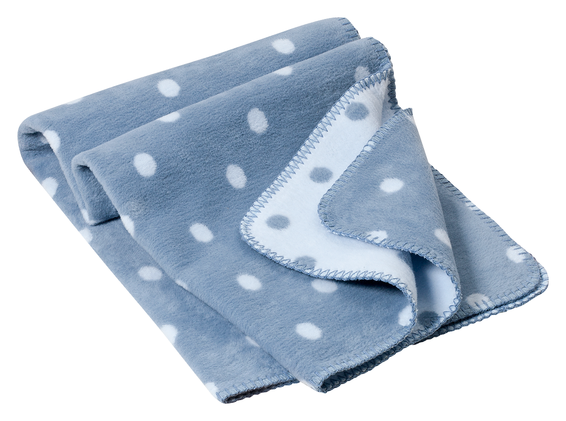 Babydecke „Punkte“ für´s Baby 100% Baumwolle aus kontrolliert biologischem Anbau ca.(75x100 cm, 5 Farben) / ca.450g/m²