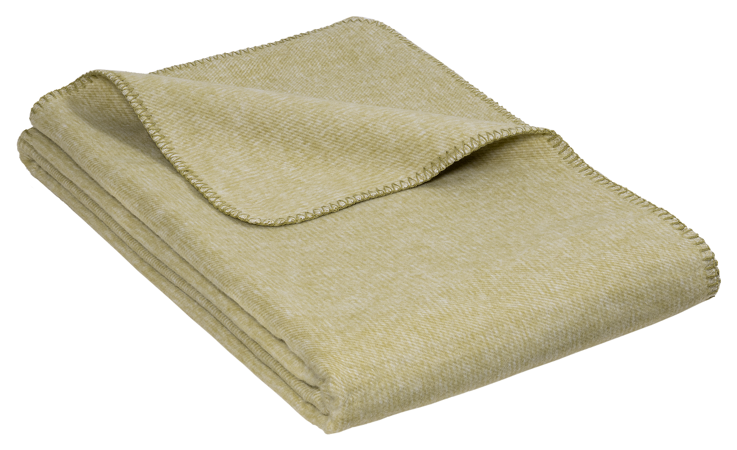Kuscheldecke „Meliz“ greenolive Jacquard-Wohndecke 100% Baumwolle aus kontrolliert biologischem Anbau ca.150x200 cm / ca.320g/m²