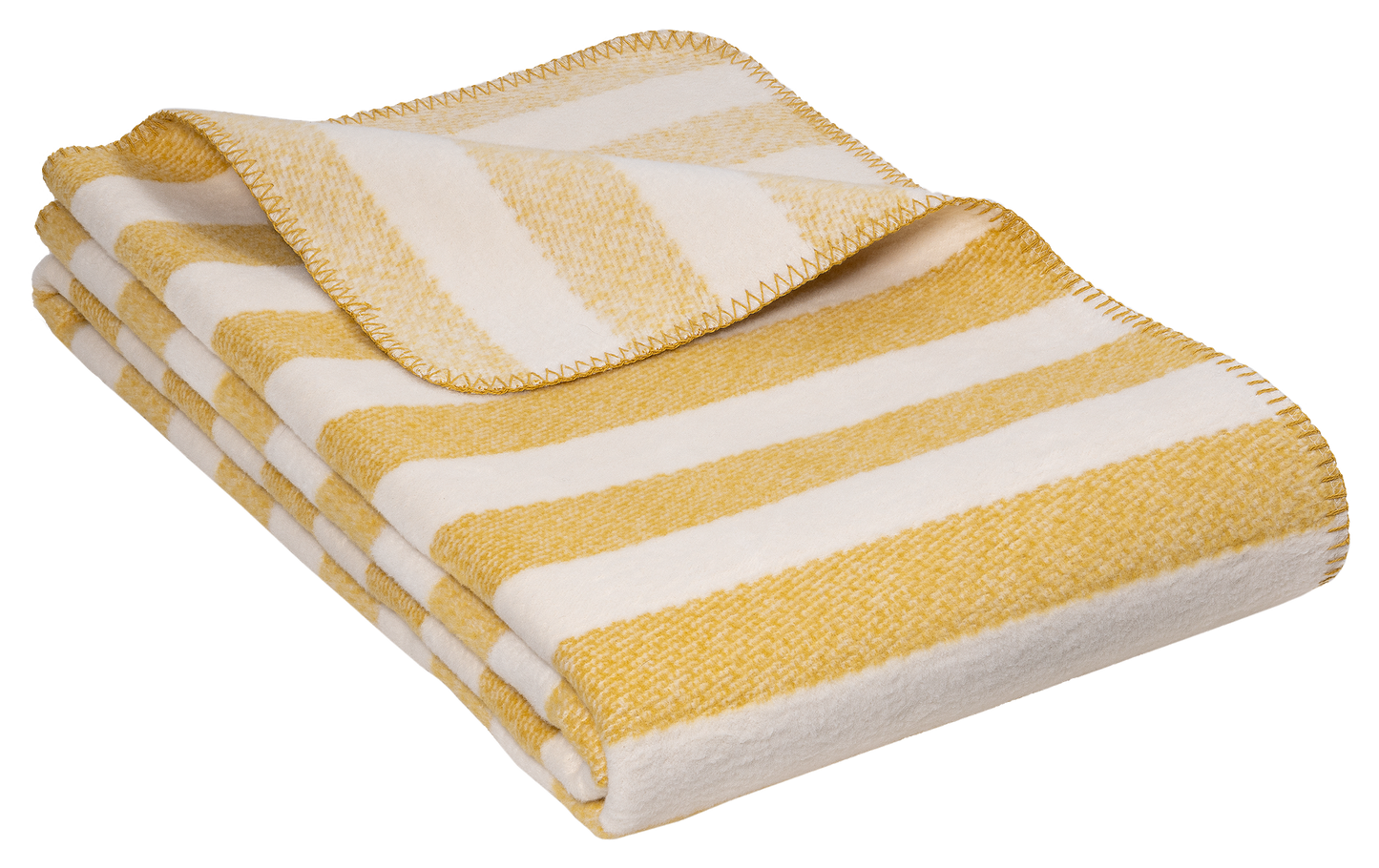 Kuscheldecke „Ida“ honig 150 x 220cm mit ca. 450g/m², Bio-Baumwolle