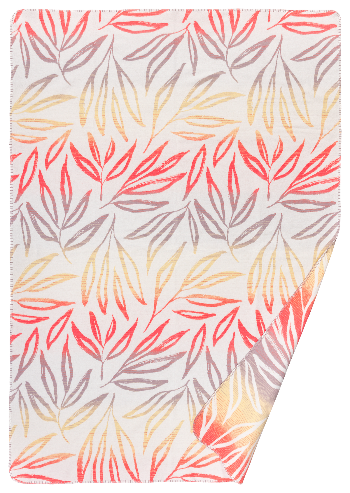 Liv Kuscheldecke aus 100 % Bio-Baumwolle (kbA) in Coral, 150 × 200 cm, Made in Germany
