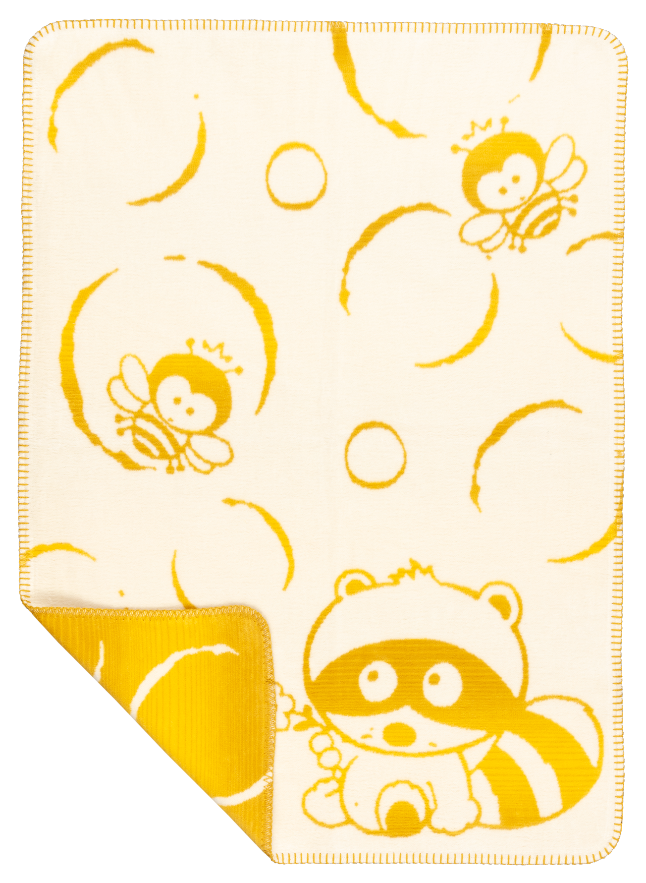 Babydecke „Bubbles“ - Flauschige und wertige Bio-Kuscheldecke (75x100 cm, 4 Farben)