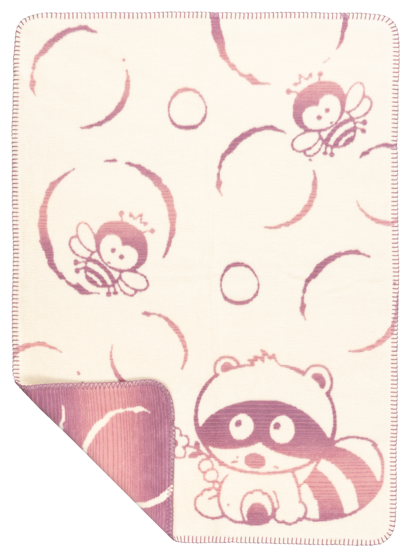 Babydecke „Bubbles“ - Flauschige und wertige Bio-Kuscheldecke (75x100 cm, 4 Farben)