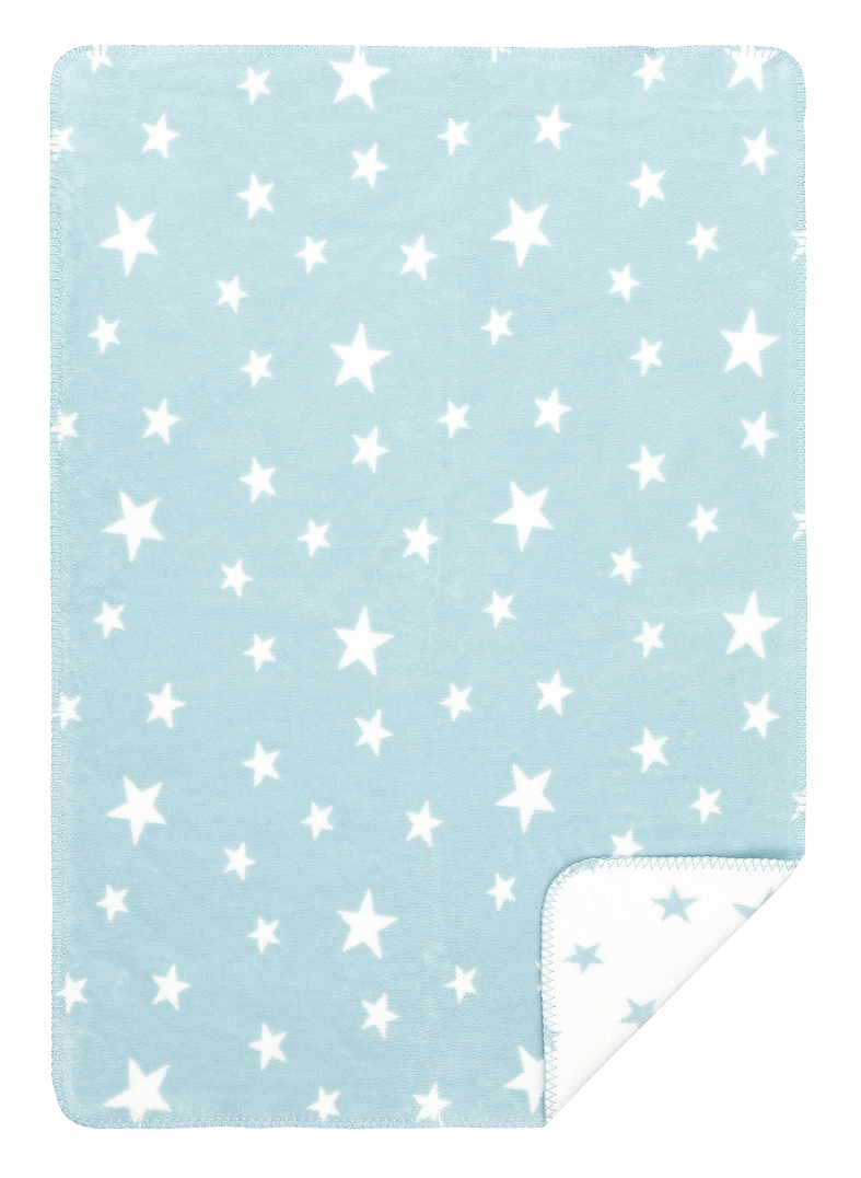 Babydecke „New Stars“ für´s Baby 100% Baumwolle aus kontrolliert biologischem Anbau ca.(75x100 cm, 5 Farben) / ca.450g/m²