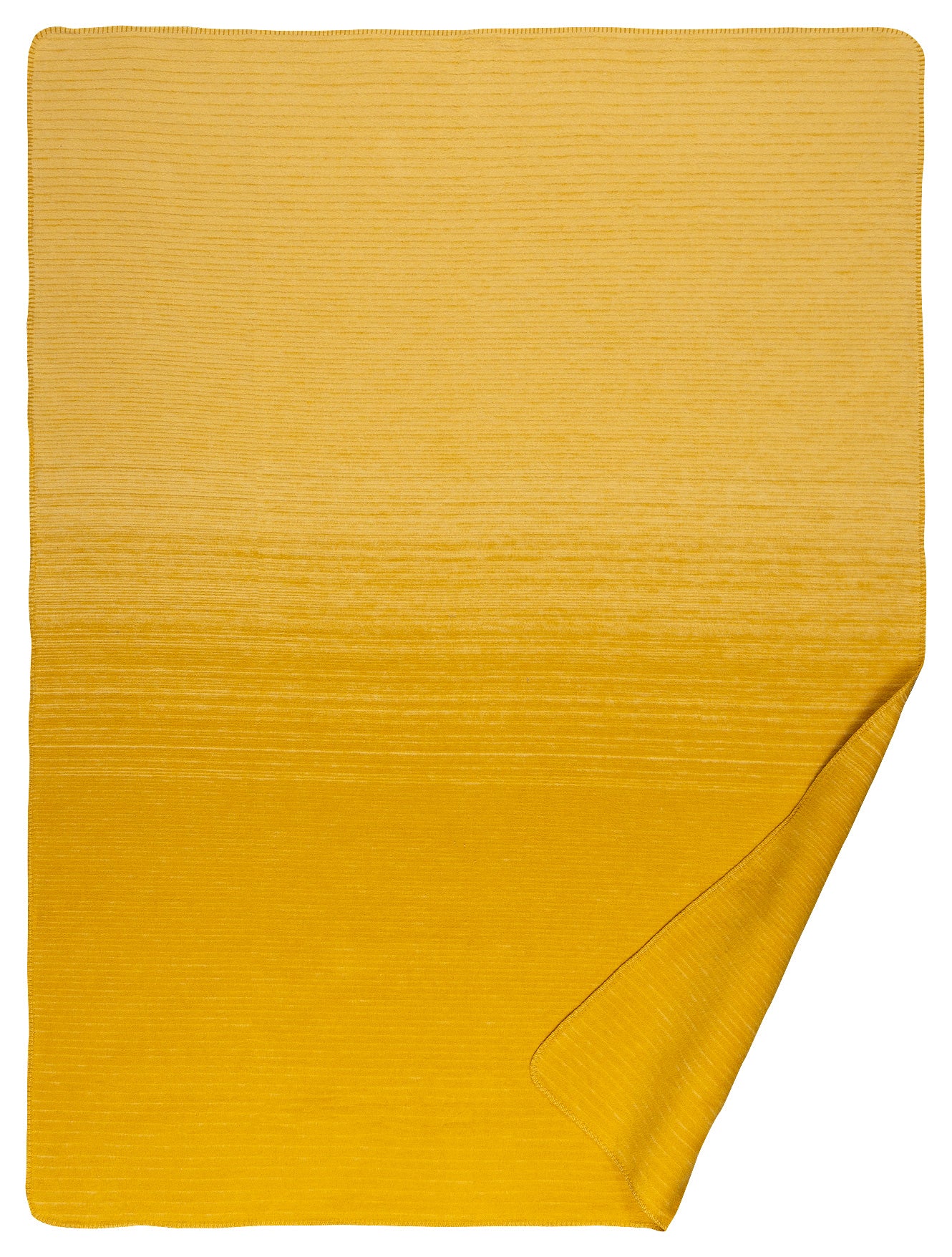Borkum Kuscheldecke aus recycelten Baumwollfasern in Honeygold, 150 × 200 cm, Made in Germany