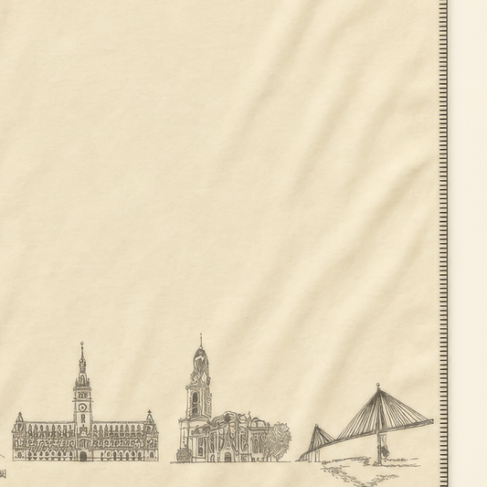 Hamburg Cuddle Blanket - Kolter 150 × 200 cm | Made in Germany