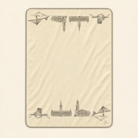 Hamburg Cuddle Blanket - Kolter 150 × 200 cm | Made in Germany