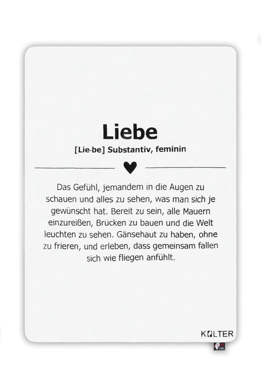 Kolter Kuscheldecke Liebe