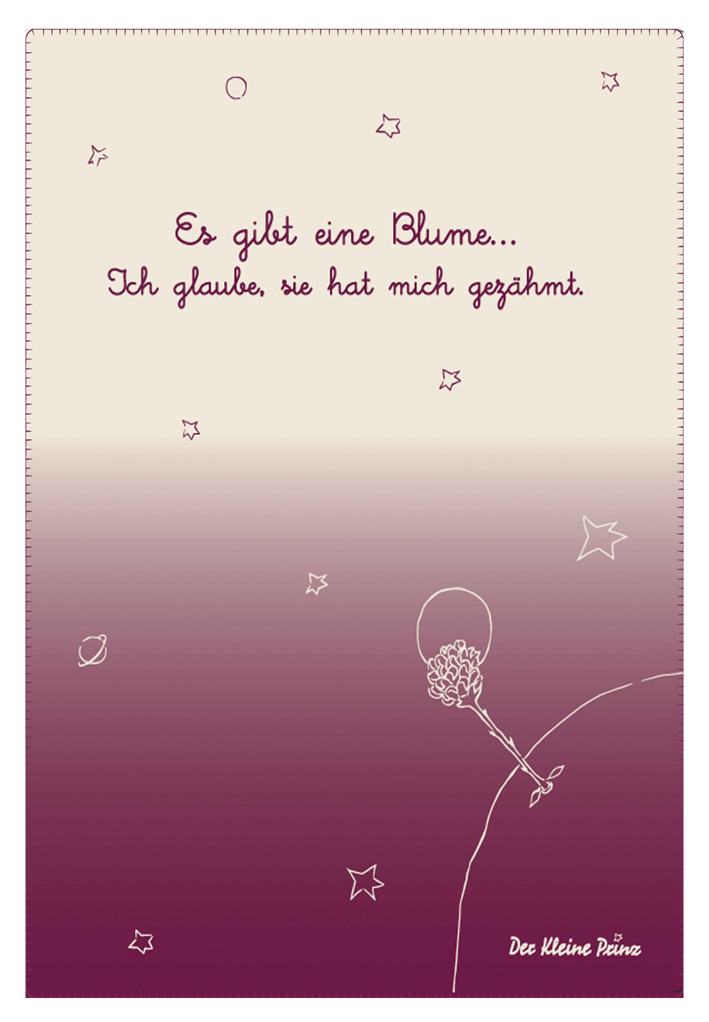 Kolter Kuscheldecke Der Kleine Prinz Blume