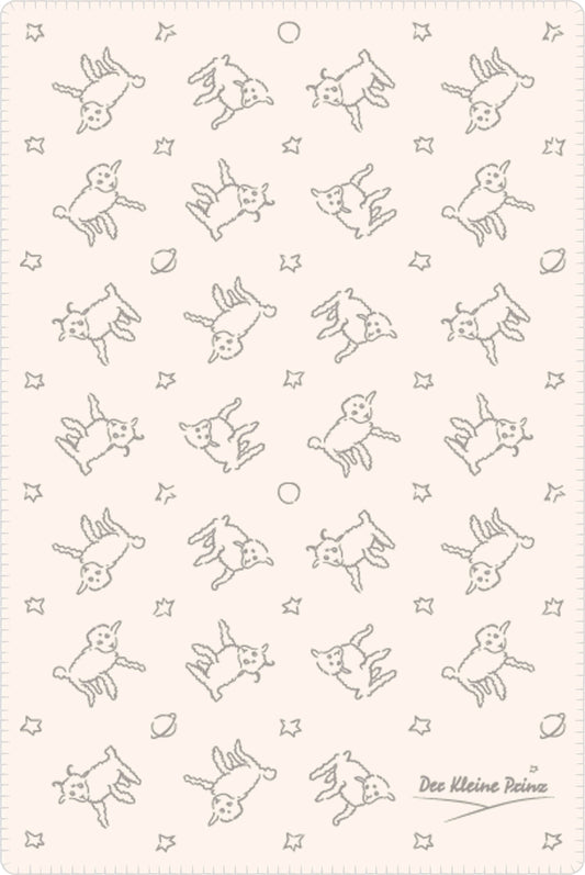 Kolter Kuscheldecke Der Kleine Prinz Schafe beige