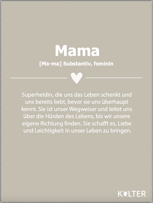 Kolter Kuscheldecke Mama