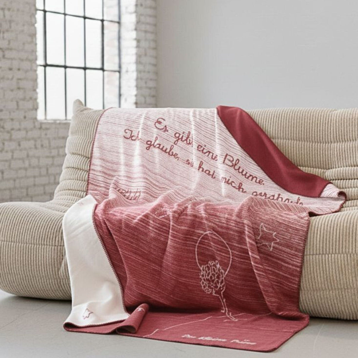Der Kleine Prinz Blume Kuscheldecke