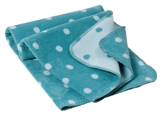 Babydecke „Punkte“ für´s Baby 100% Baumwolle aus kontrolliert biologischem Anbau ca.(75x100 cm, 5 Farben) / ca.450g/m²