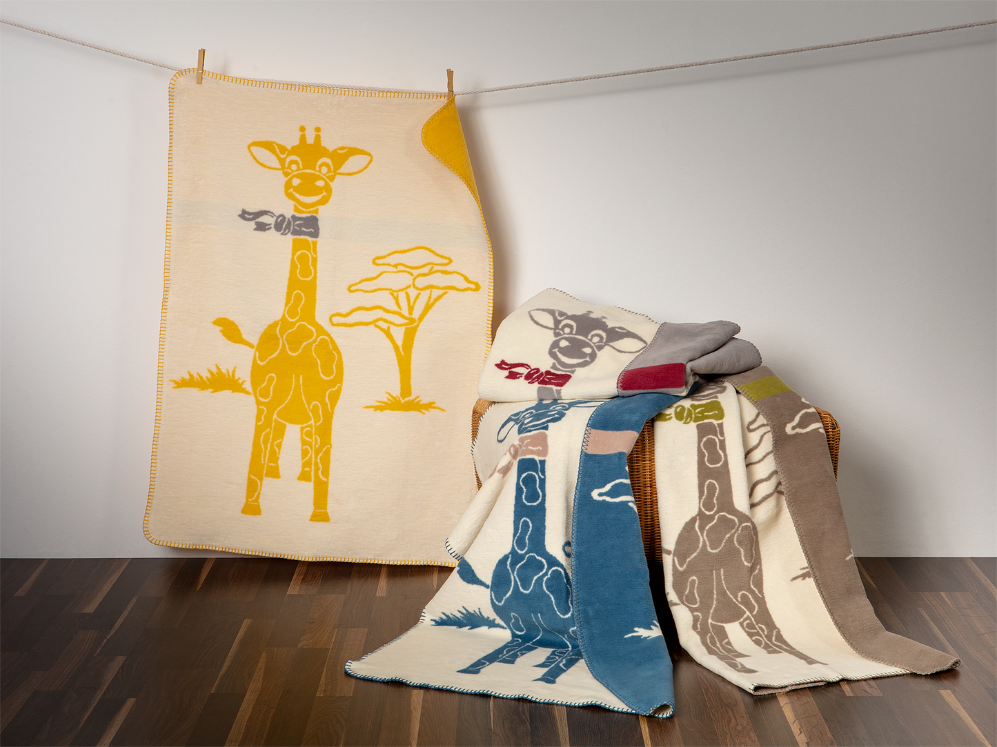 Babydecke „Gringo“ für´s Baby 100% Baumwolle aus kontrolliert biologischem Anbau ca.(75x100 cm, 4 Farben) / ca.450g/m²