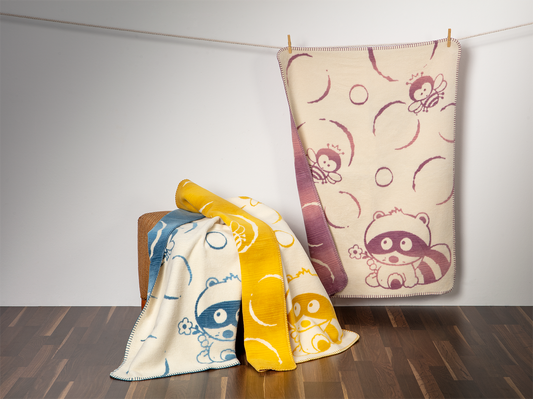 Babydecke „Bubbles“ - Flauschige und wertige Bio-Kuscheldecke (75x100 cm, 4 Farben)