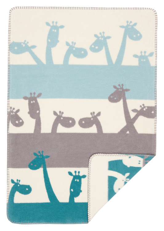 Babydecke „Sofia“ für´s Baby 100% Baumwolle aus kontrolliert biologischem Anbau ca.(75x100 cm, 3 Farben) / ca.450g/m²