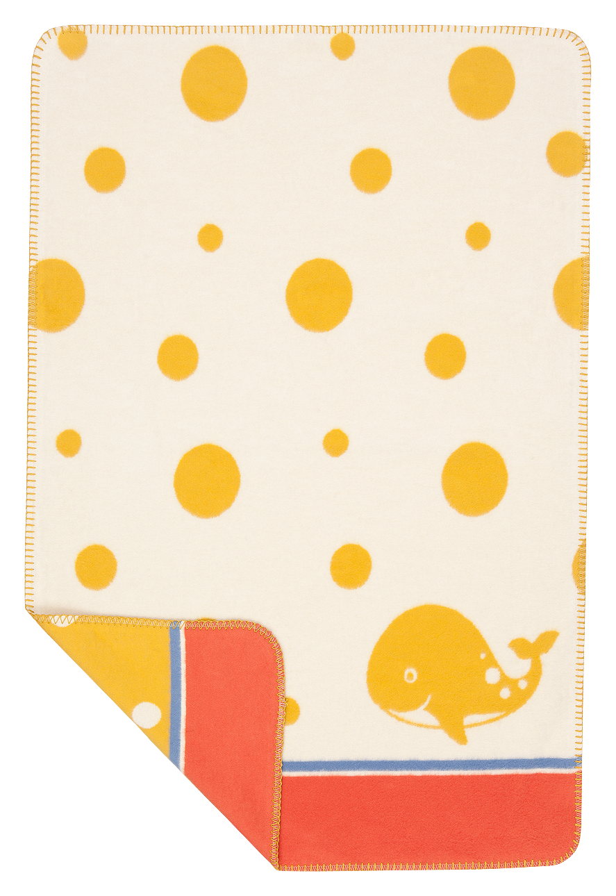 Babydecke „Wanda“ für´s Baby 100% Baumwolle aus kontrolliert biologischem Anbau ca.(75x100 cm, 3 Farben) / ca.320g/m²