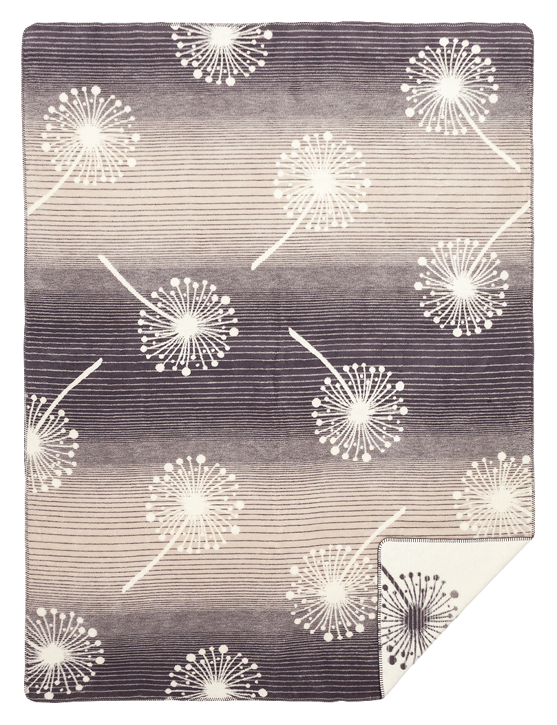 Kuscheldecke „Pusteblume“ rauchgrau