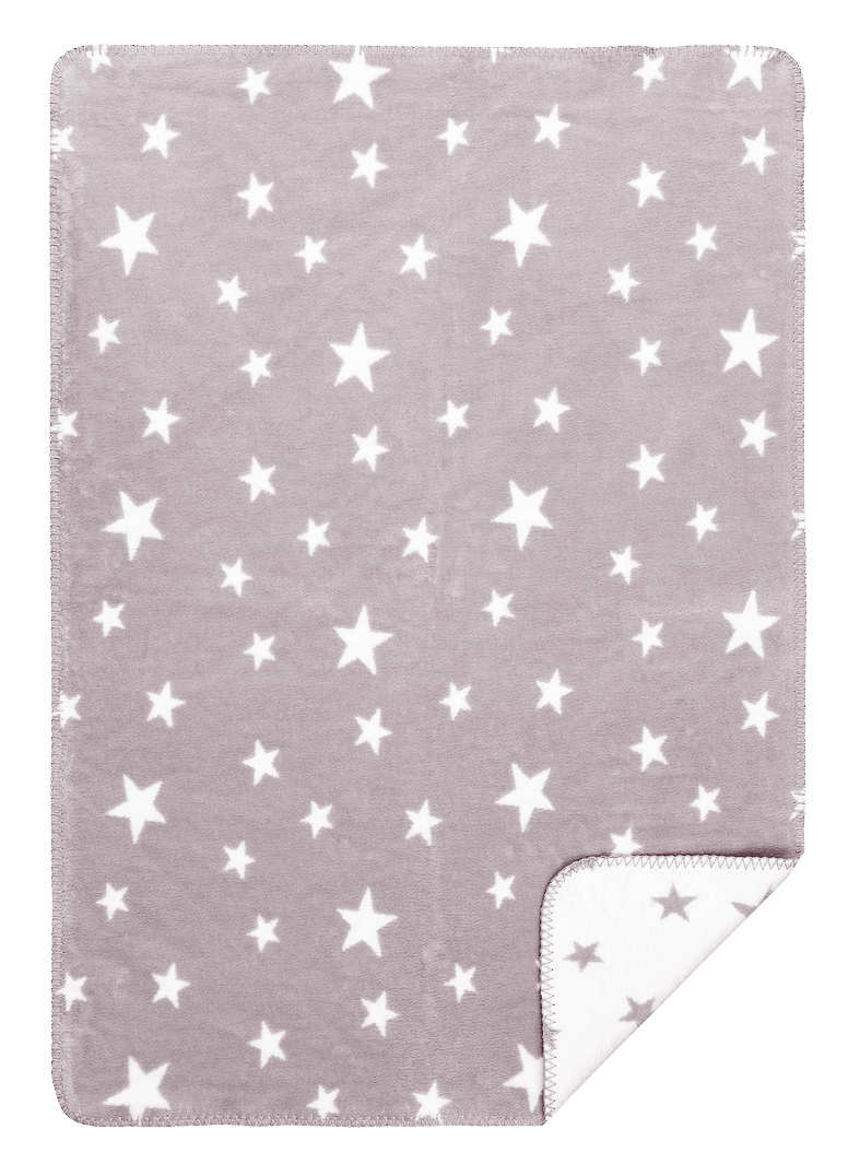Babydecke „New Stars“ für´s Baby 100% Baumwolle aus kontrolliert biologischem Anbau ca.(75x100 cm, 5 Farben) / ca.450g/m²